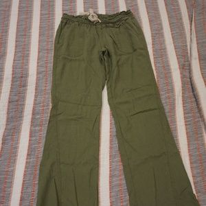 Roxy Wide-leg Linen Pants